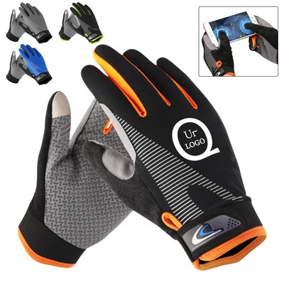 Full Finger Screen Touchable Cycling Glove